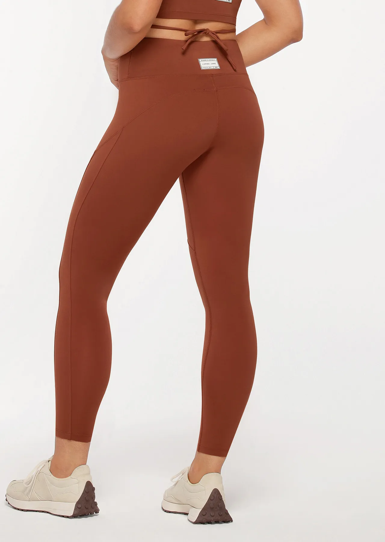 Evie Recycled Full Length Leggings | Orange | Tights and Leggings | Lorna Jane New Zealand