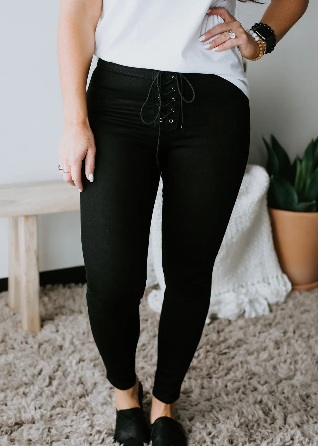 Exclusive KanCan Lillie Lace Up Pant FINAL SALE