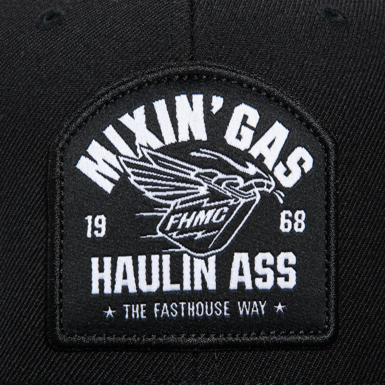 Fasthouse Mixin Gas Snapback Hat - Black