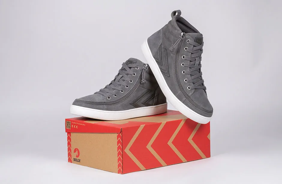 FINAL SALE - Men's Charcoal Suede BILLY Ten9 CS Sneaker High Tops