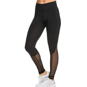 Fitness Stretchy Leggings Women Sexy Mesh Patchwork Leggings Skinny Push Up Black color  SM6