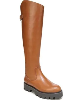 Franco Sarto Balin Womens Zipper Leather Knee-High Boots