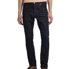 G Star Raw Mens 3301 Regular Tapered Jeans Dark Aged