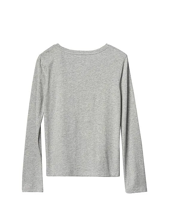 GAP Girls Grey Embellished Graphic Tee