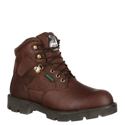 Georgia Men's 6 Homeland Waterproof Work Boot - Brown G106