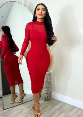 Glamorous  Dress Red