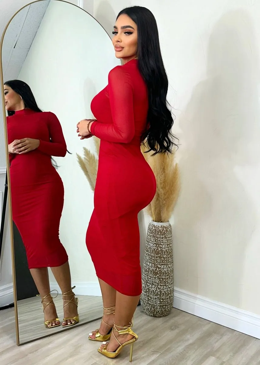 Glamorous  Dress Red