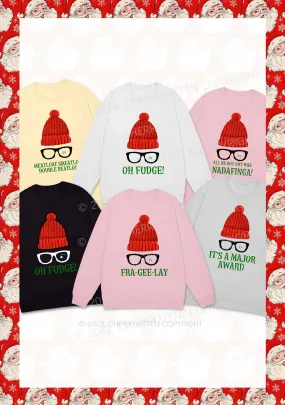 Glasses 5 Designs Christmas Y2K Sweatshirt Cherrykitten