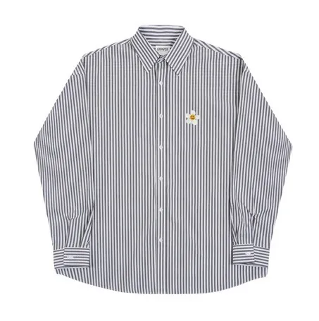 GRAVER  |[GRAVER]★FLOWER DOT EMBROIDERY STRIPED SHIRT