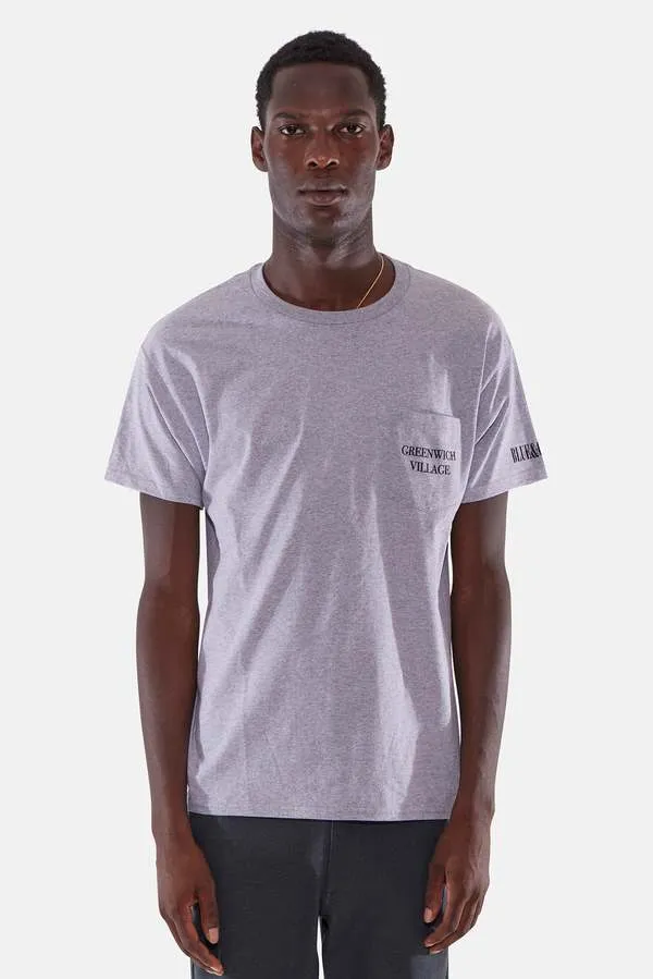 Greenwich Village Pocket Tee - Grey