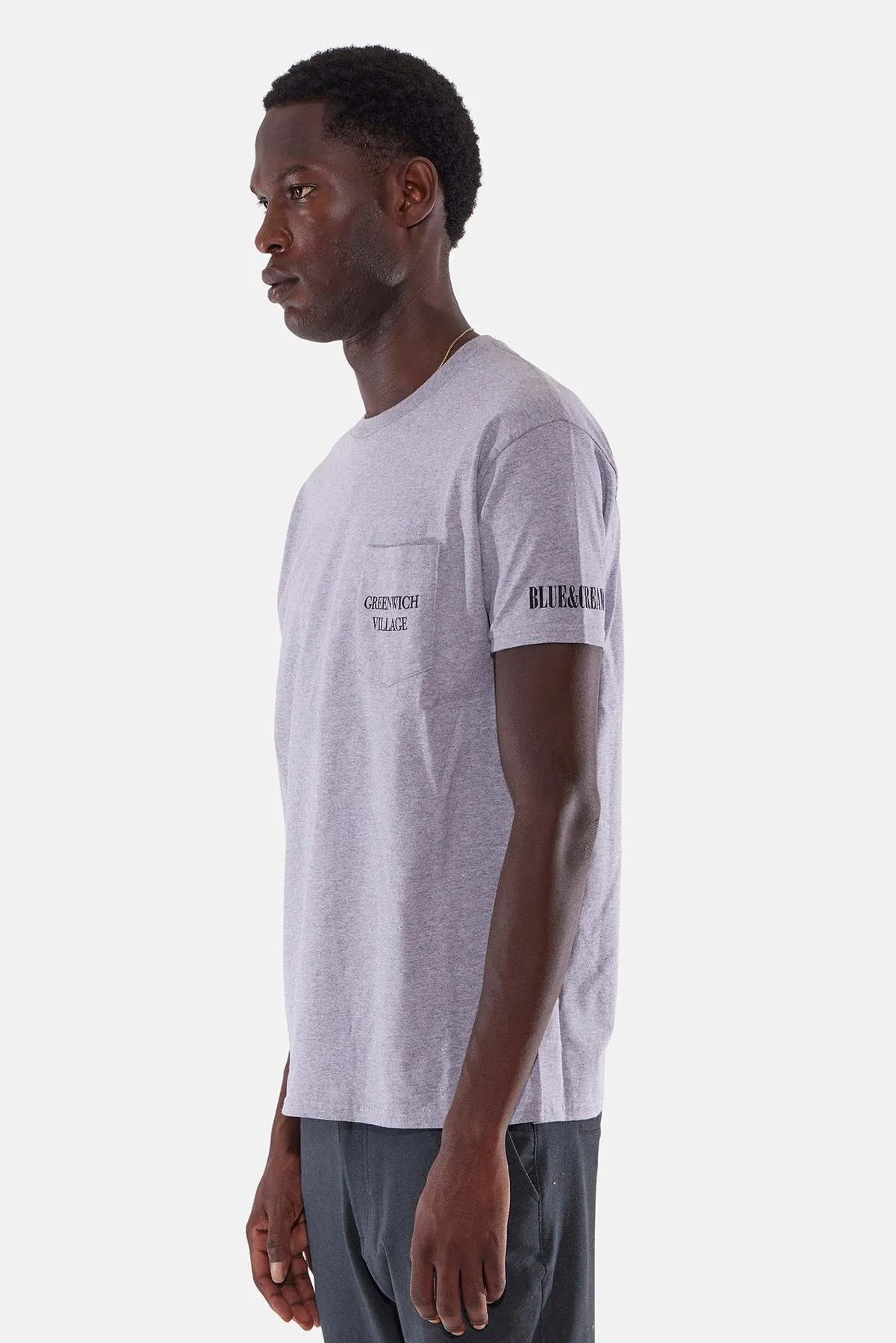 Greenwich Village Pocket Tee - Grey