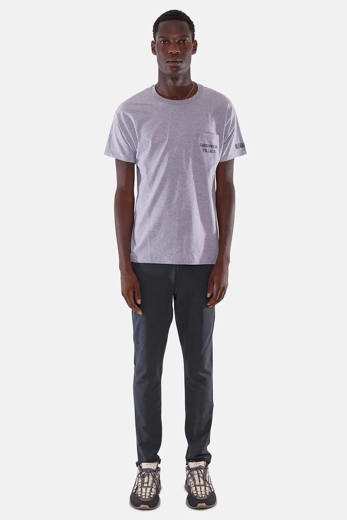 Greenwich Village Pocket Tee - Grey