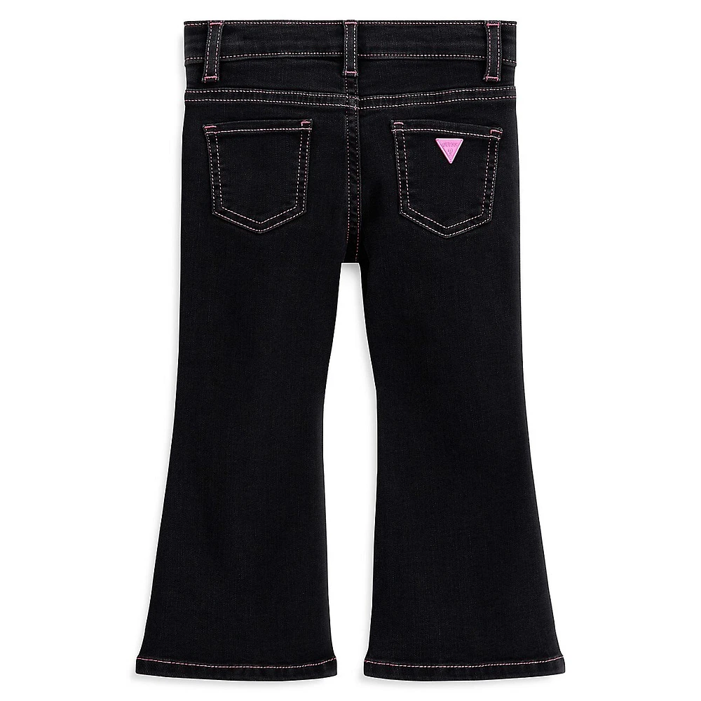 GUESS Little Girl's Eco Flare Jeans