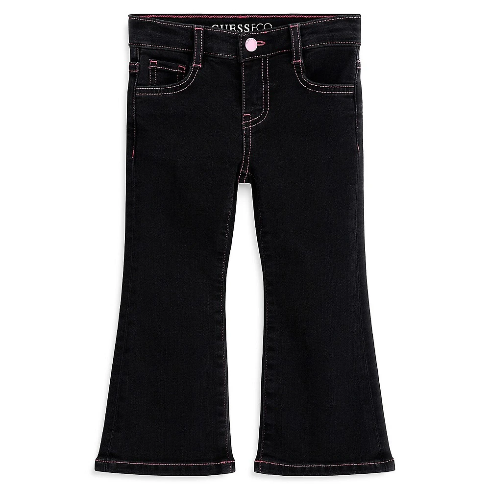 GUESS Little Girl's Eco Flare Jeans