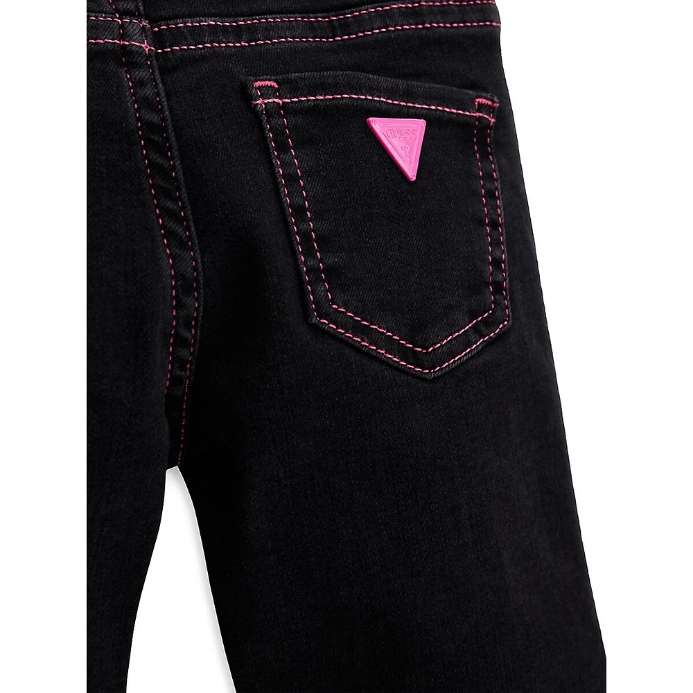 GUESS Little Girl's Eco Flare Jeans