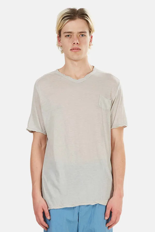 Highsoft V Neck Tee - Light Grey