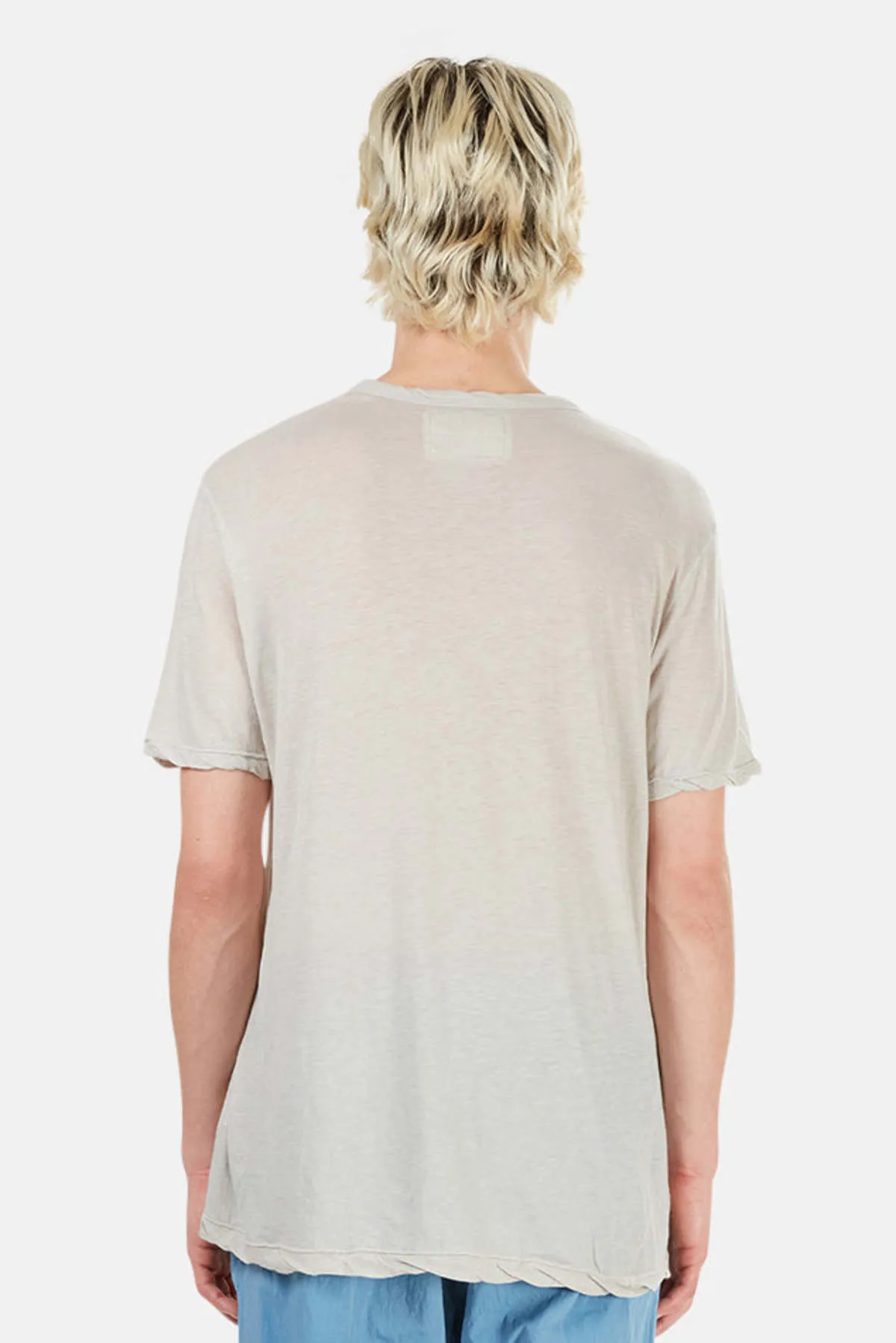 Highsoft V Neck Tee - Light Grey