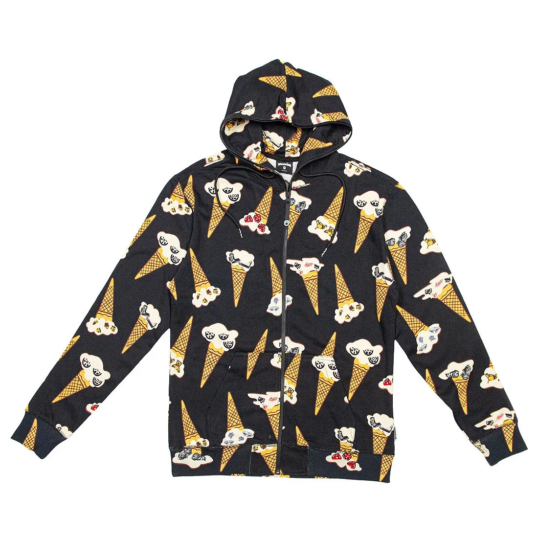 Ice Cream Men Shane Zip Hoody (black)