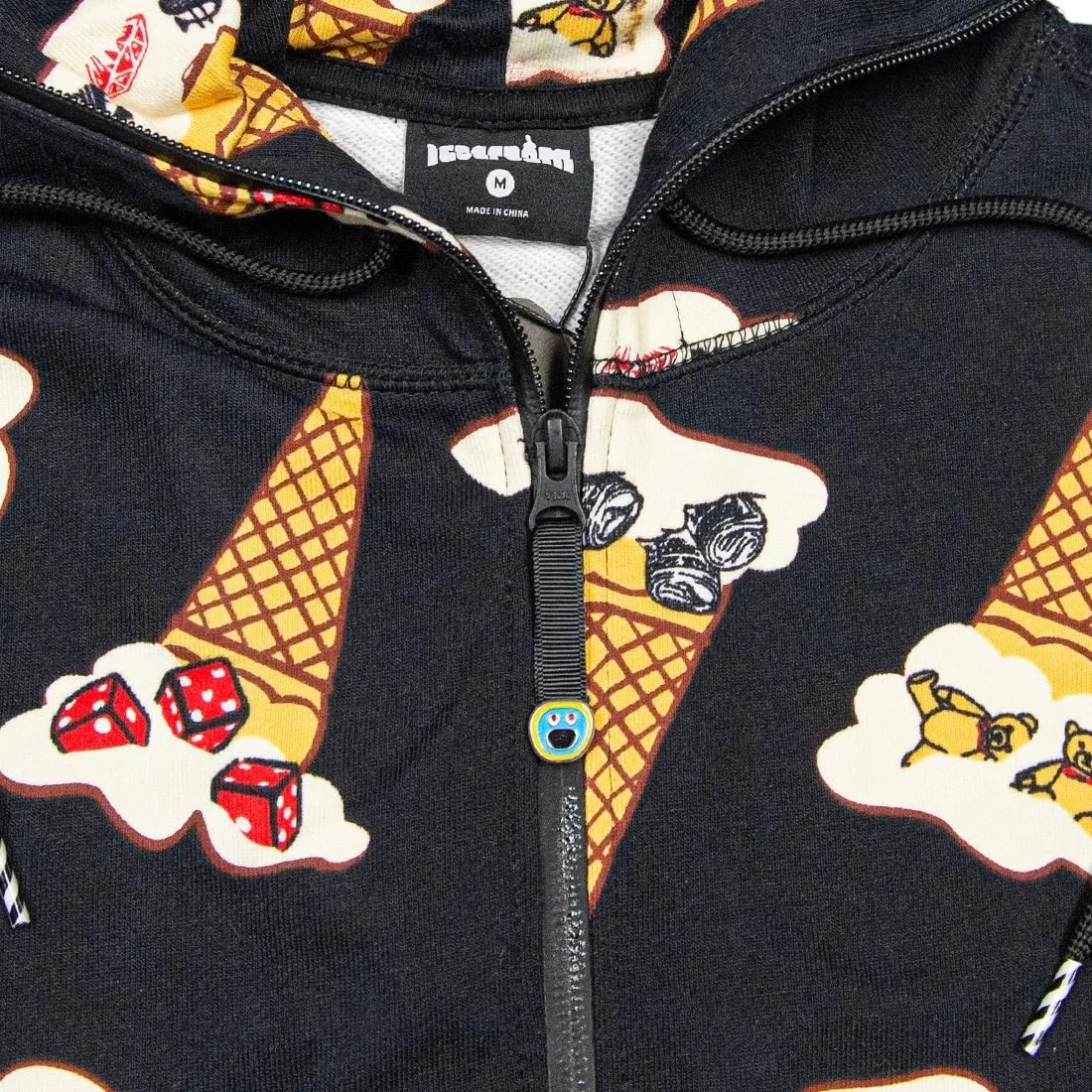 Ice Cream Men Shane Zip Hoody (black)