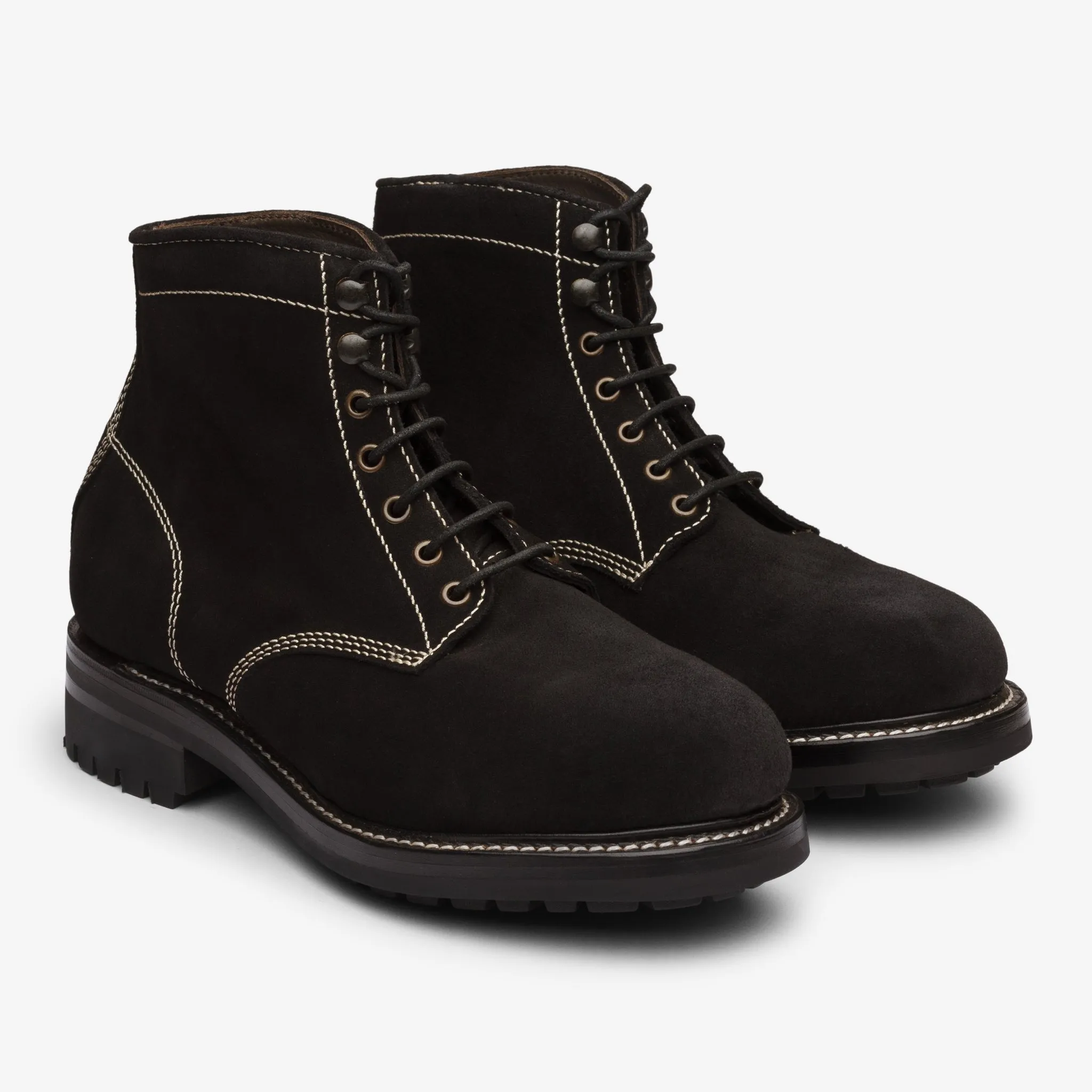 Iron boot - Black Suede - Nara