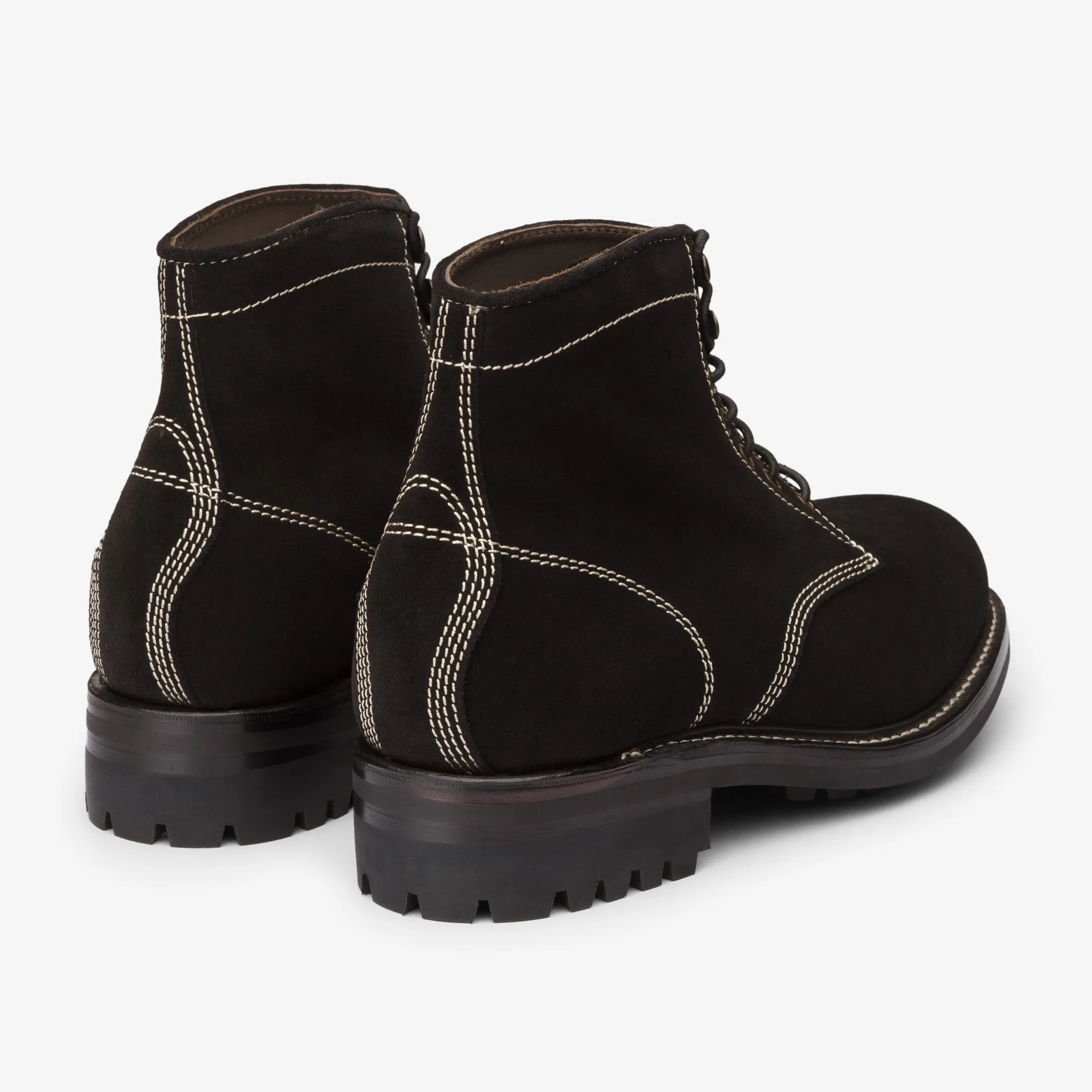 Iron boot - Black Suede - Nara