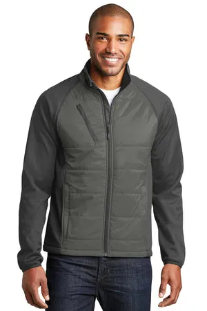 J787 Port Authority® Hybrid Soft Shell Jacket.