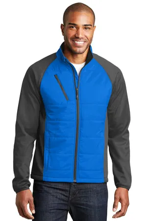 J787 Port Authority® Hybrid Soft Shell Jacket.