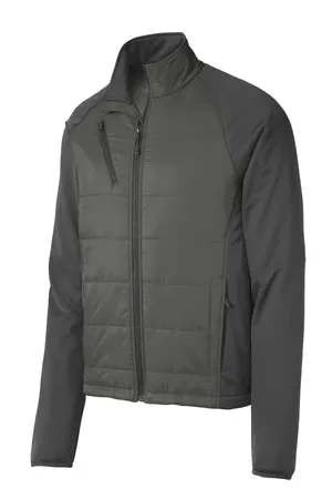 J787 Port Authority® Hybrid Soft Shell Jacket.