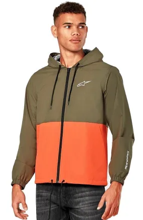 jacket Alpinestars Speeder Windbreaker - Military/Orange - men´s