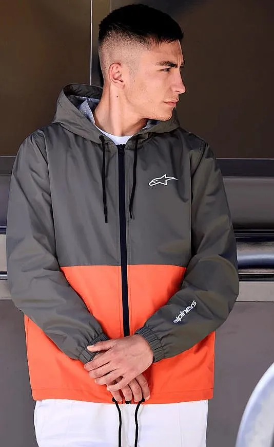 jacket Alpinestars Speeder Windbreaker - Military/Orange - men´s