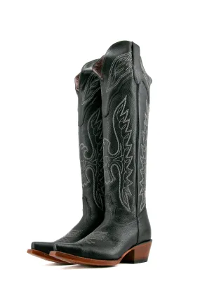 Juany Knee High Neutral Snip Toe Cowgirl Boot FINAL SALE