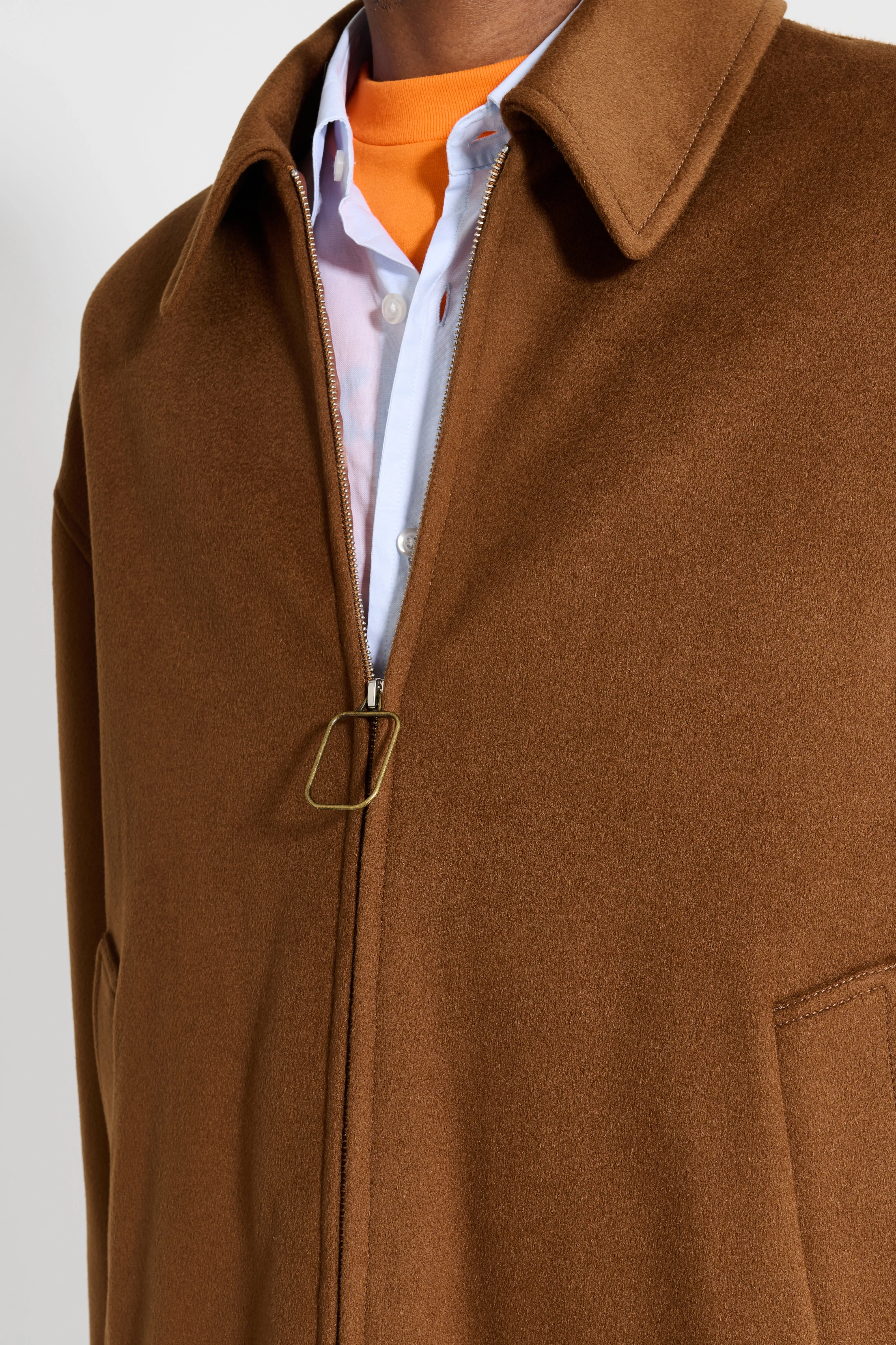 JW Anderson Wire Puller Short Coat Tobacco