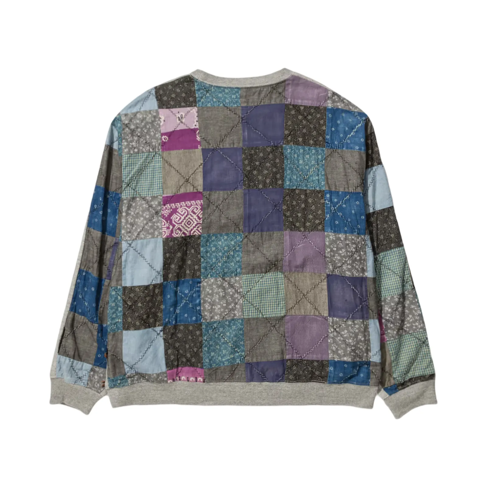 Kapital Patchwork Sweater Grey