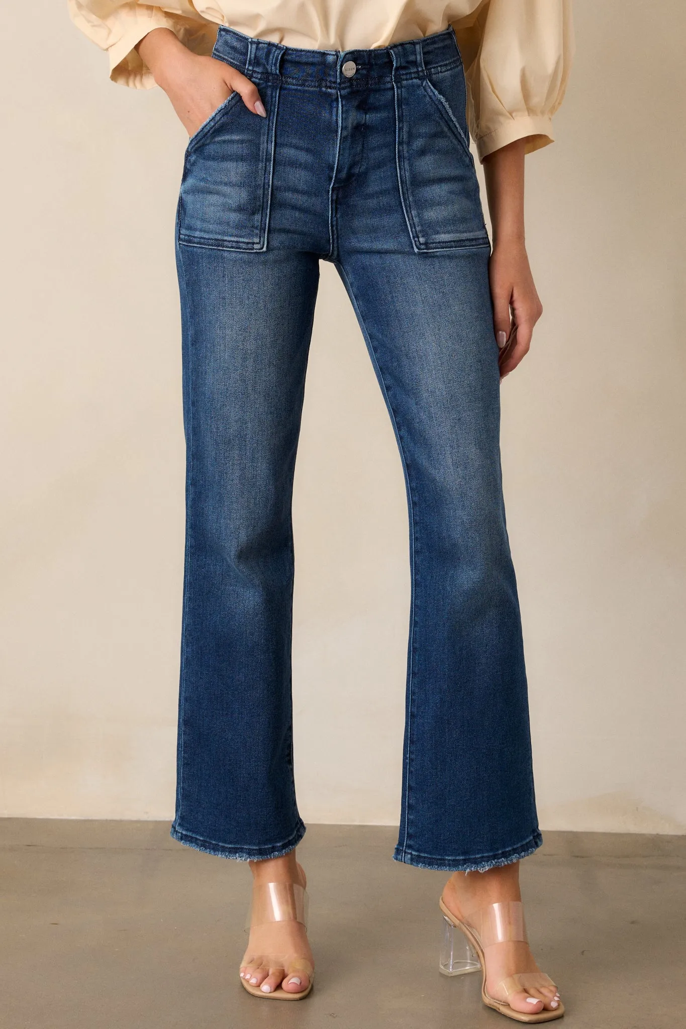 Killing Time Dark Wash Straight Leg Jeans