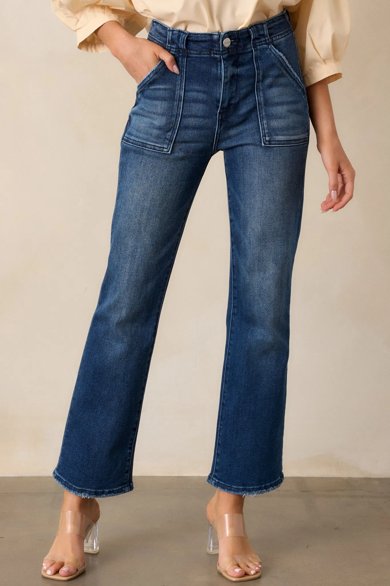 Killing Time Dark Wash Straight Leg Jeans