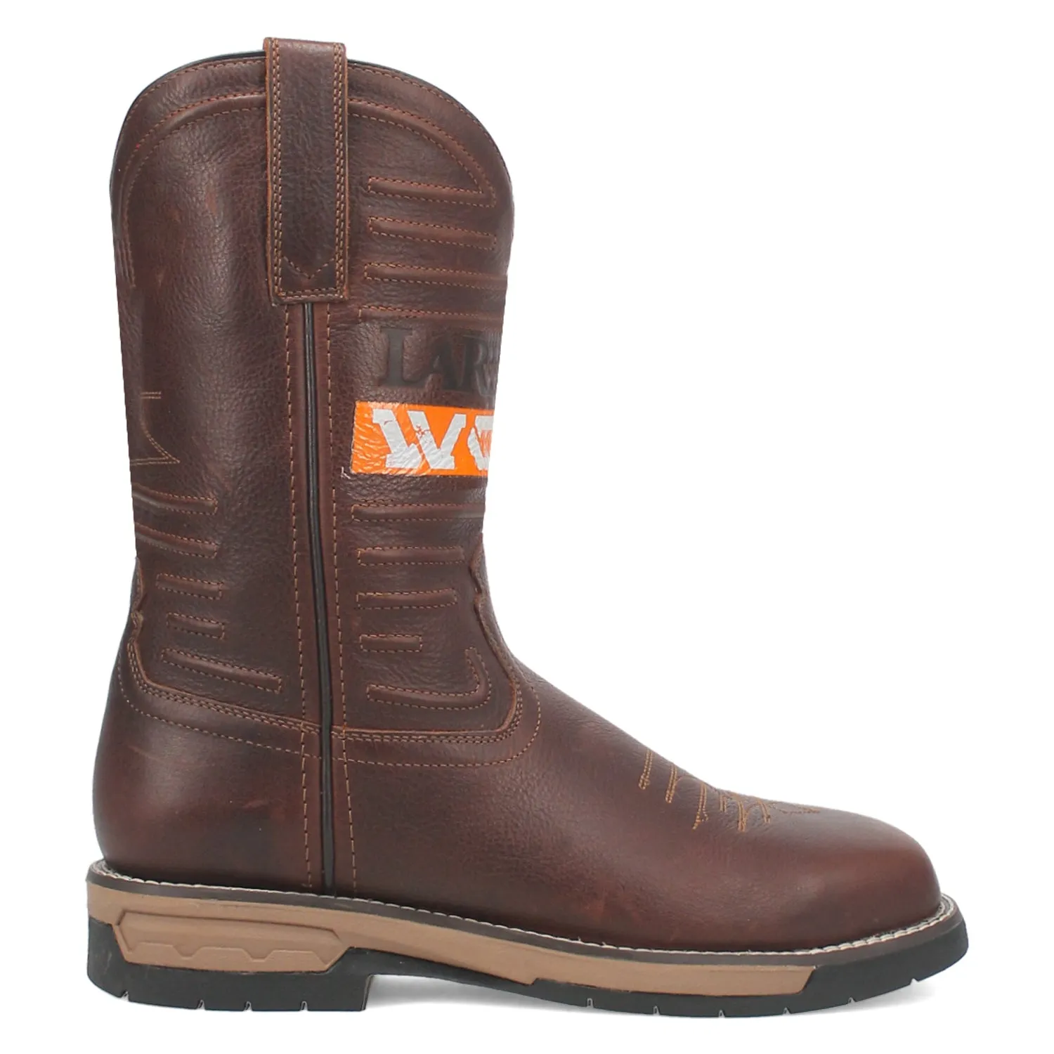 Laredo Mens Workhorse Brown Leather Work Boots