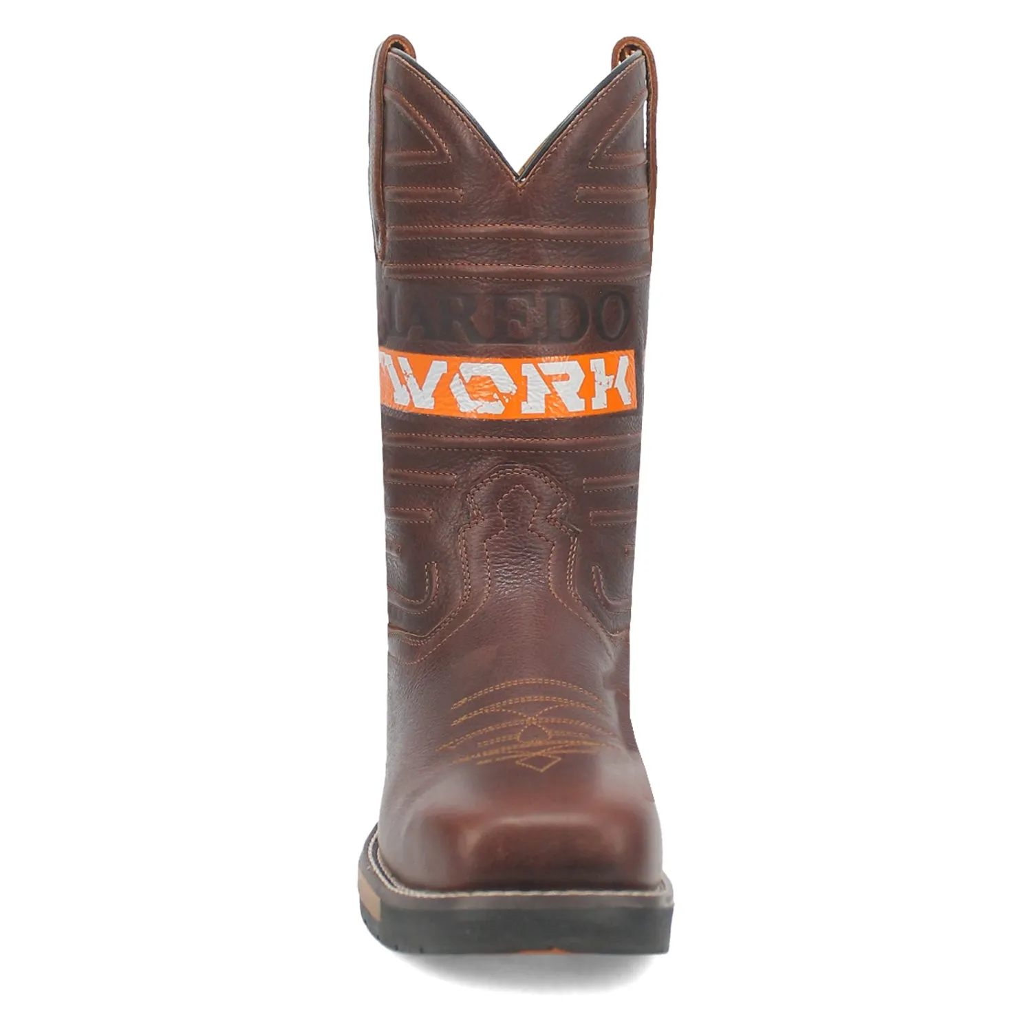 Laredo Mens Workhorse Brown Leather Work Boots