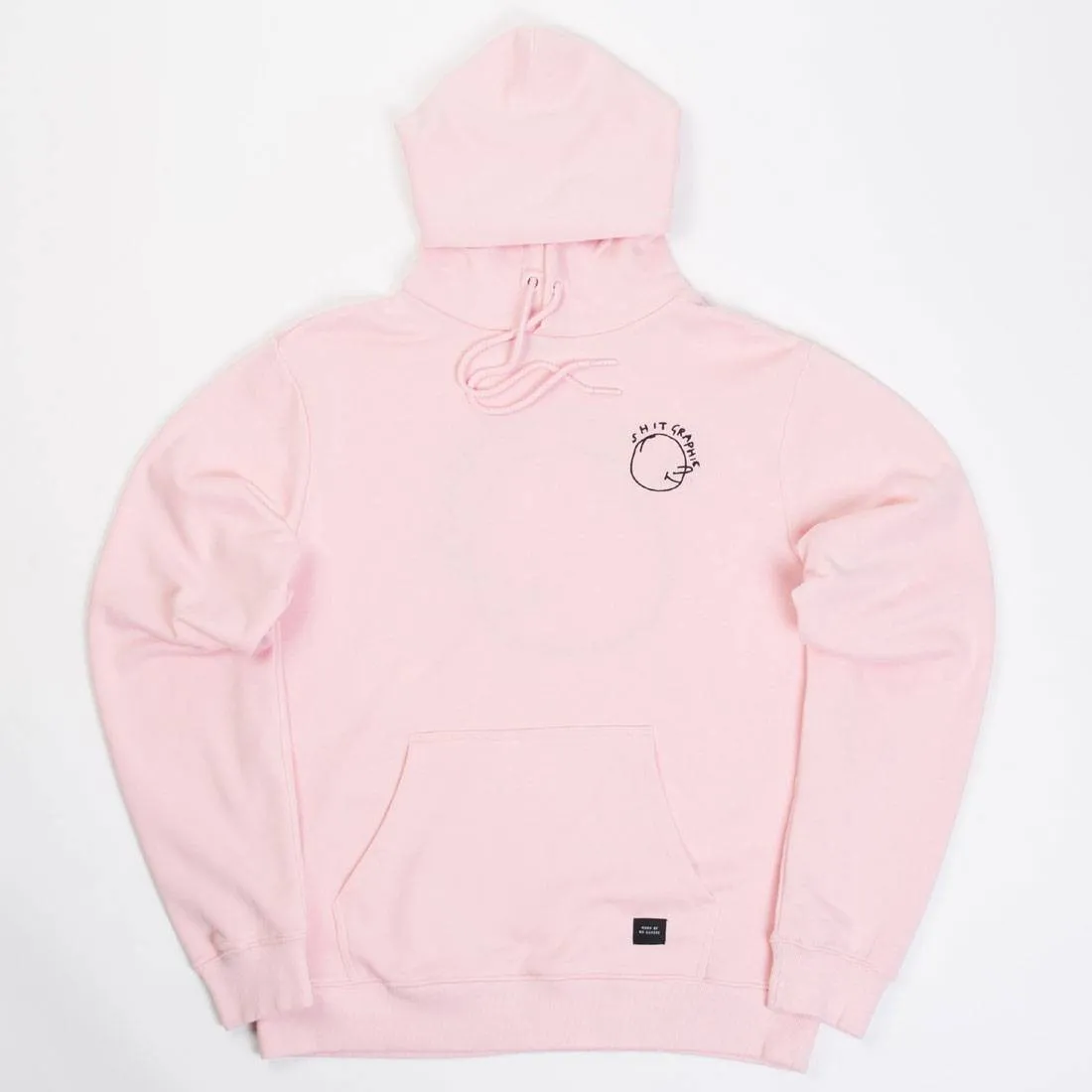 Lazy Oaf Men Shitty Graphic Hoody (pink)