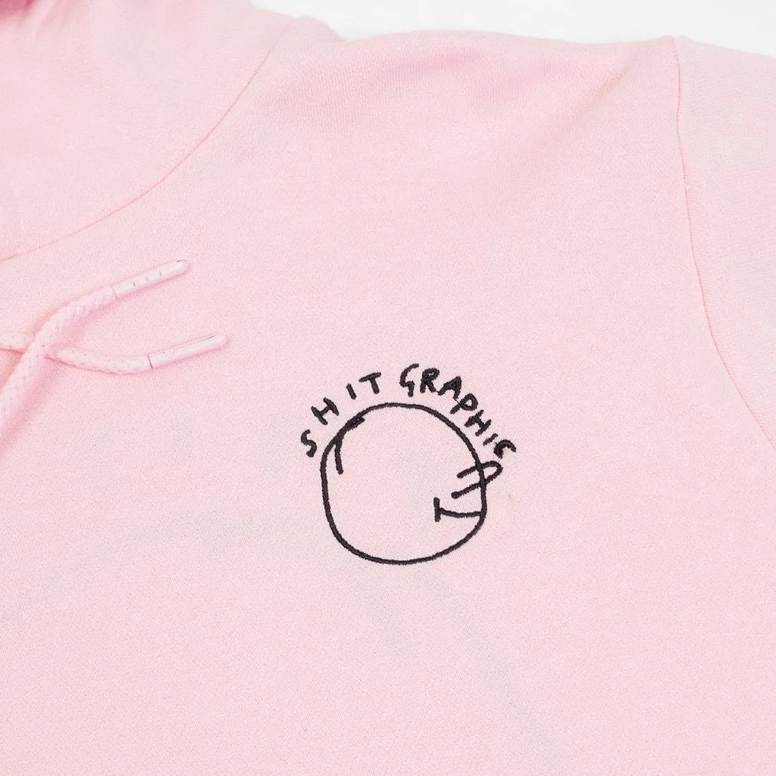 Lazy Oaf Men Shitty Graphic Hoody (pink)