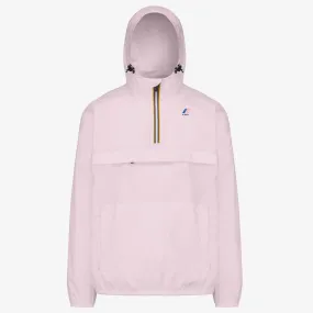 Leon - Packable Quarter Zip Rain Jacket in Pink Intense