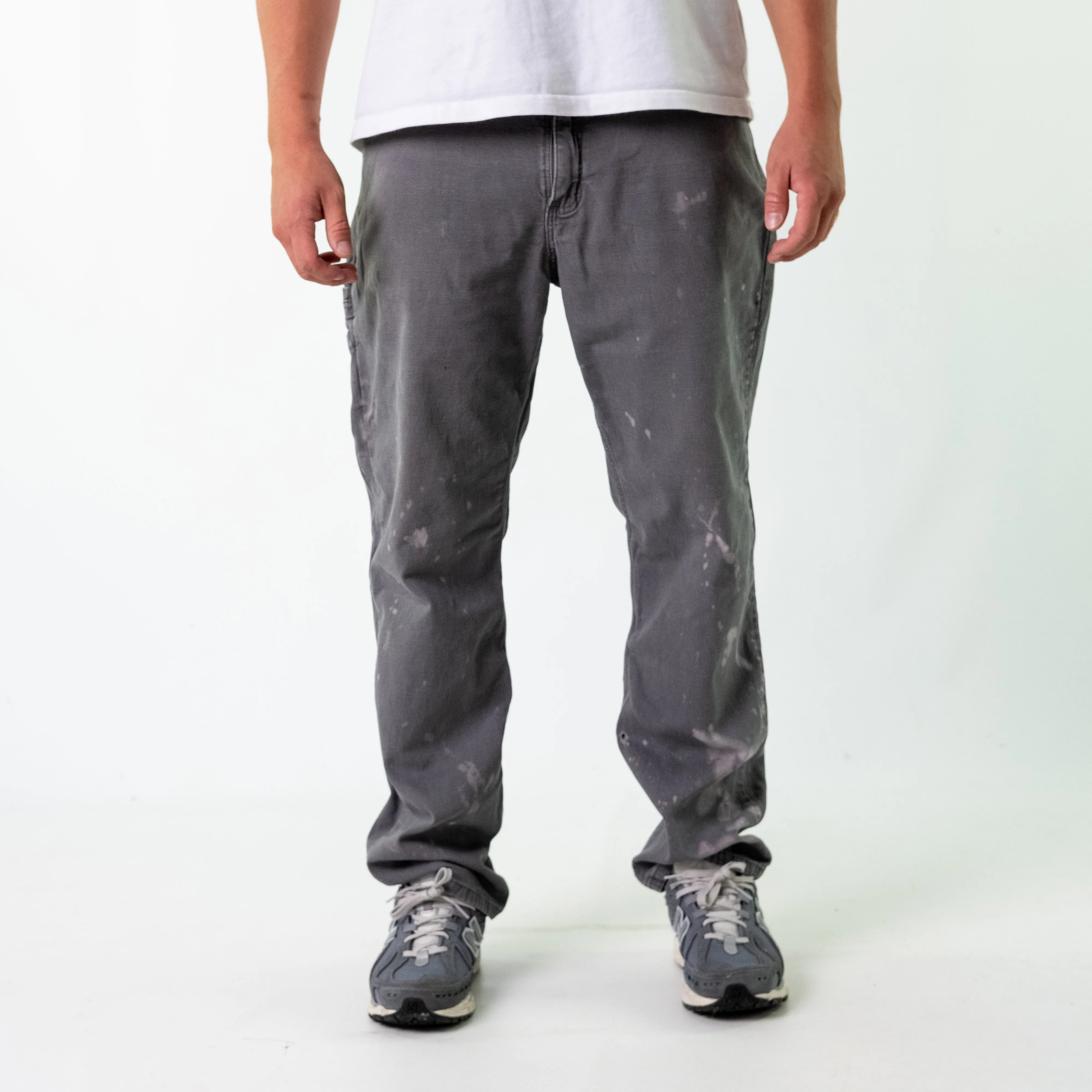 Light Grey y2ks Dickies Denim Carpenter Jeans Baggy Pants (36x32)