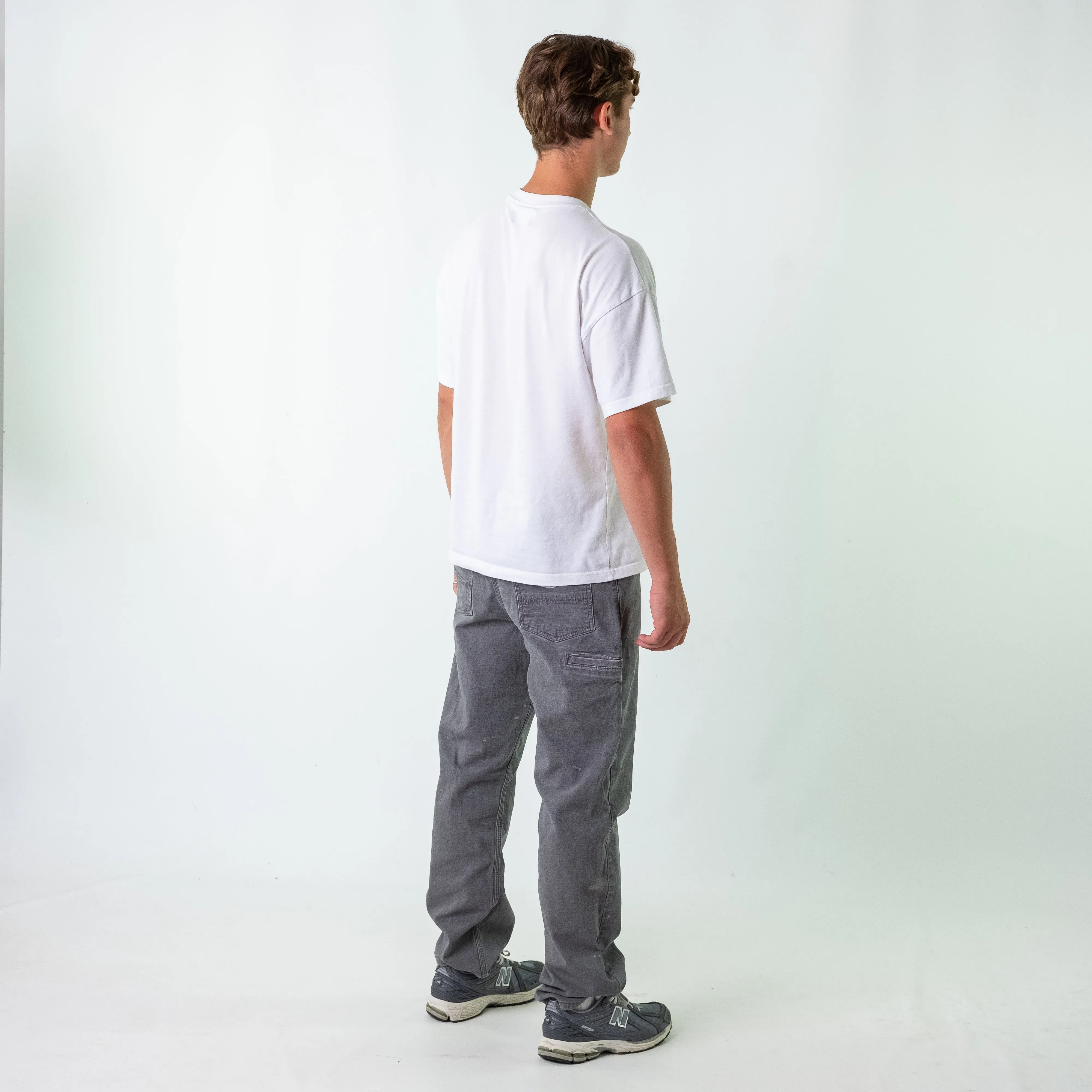 Light Grey y2ks Dickies Denim Carpenter Jeans Baggy Pants (36x32)