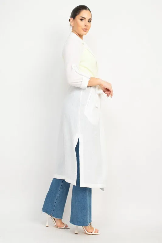 Linen Trench Coat