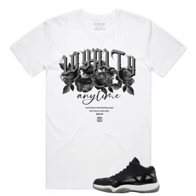 Loyalty Rose Tee (Wte/Blk/Grey)