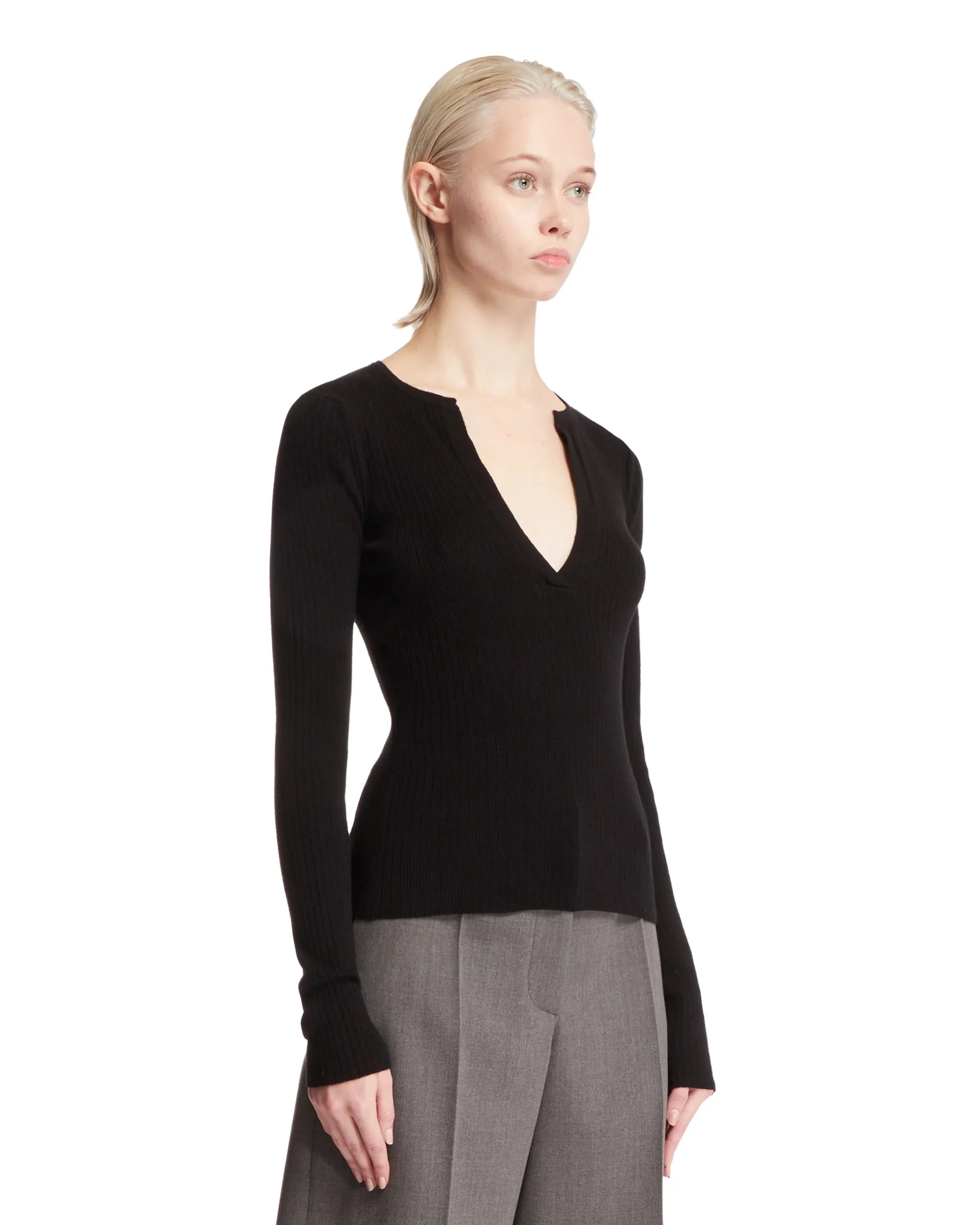 Maglia Nera In Cashmere