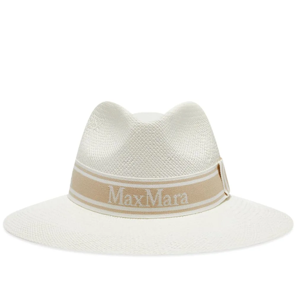 Max Mara Logo HatWhite