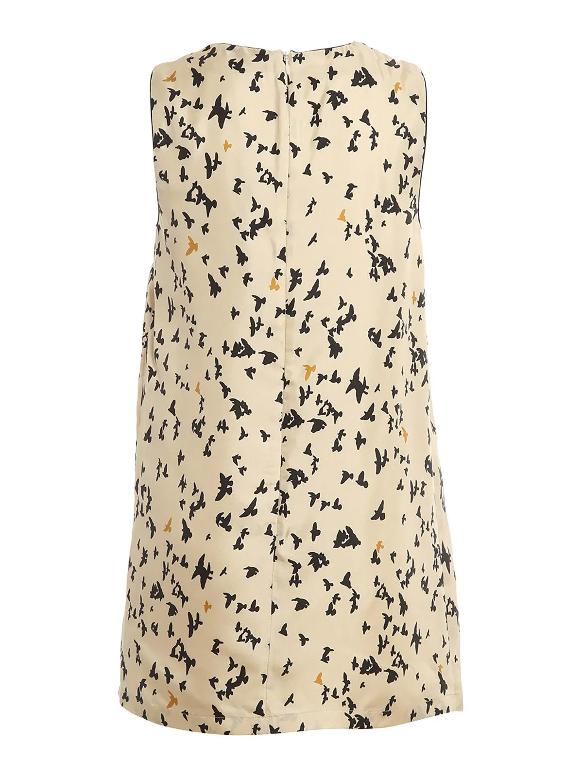 Max Mara Studio Allover Graphic Printed Sleeveless Dress