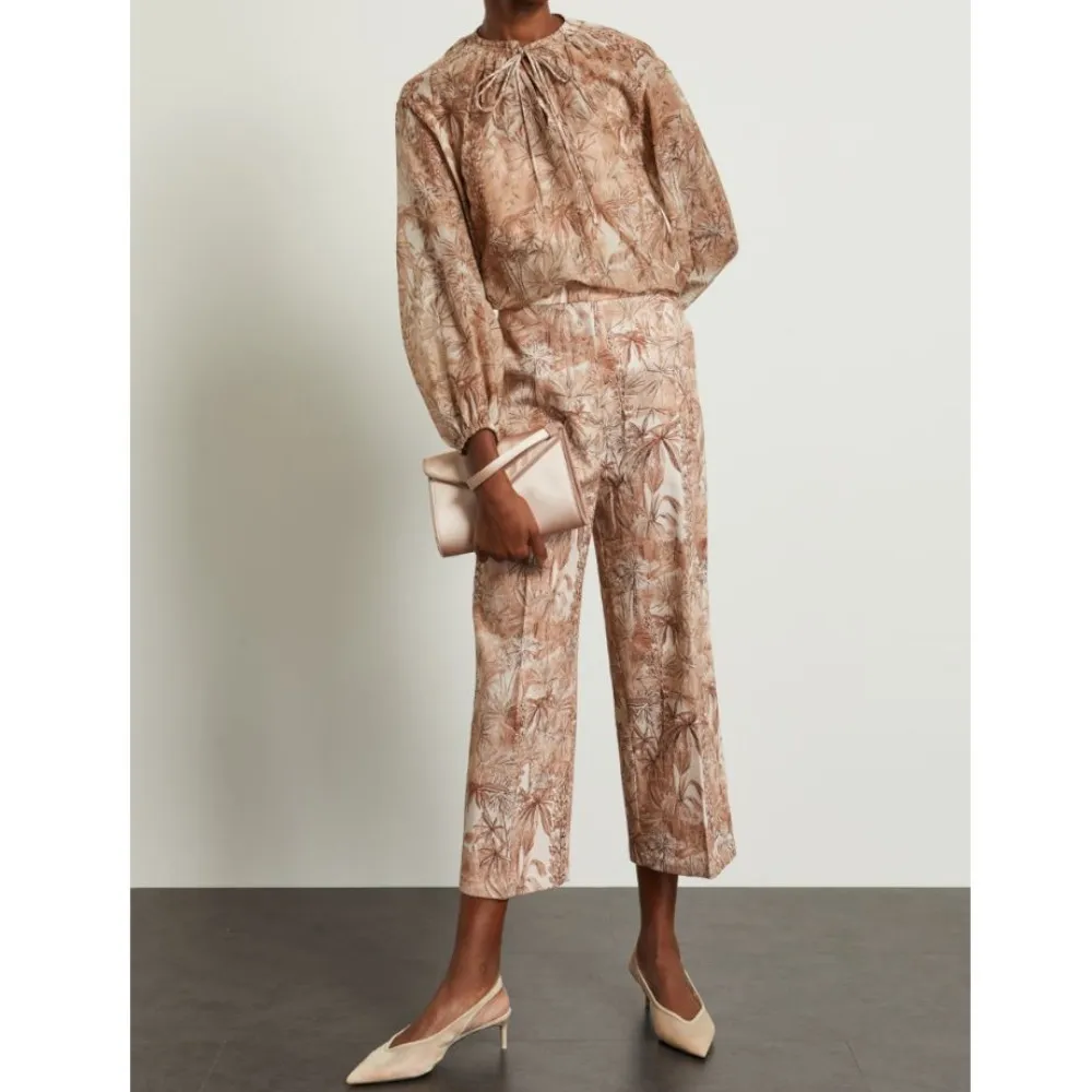 Max Mara Studio  |Casual Style Silk Blended Fabrics Street Style Long Sleeves