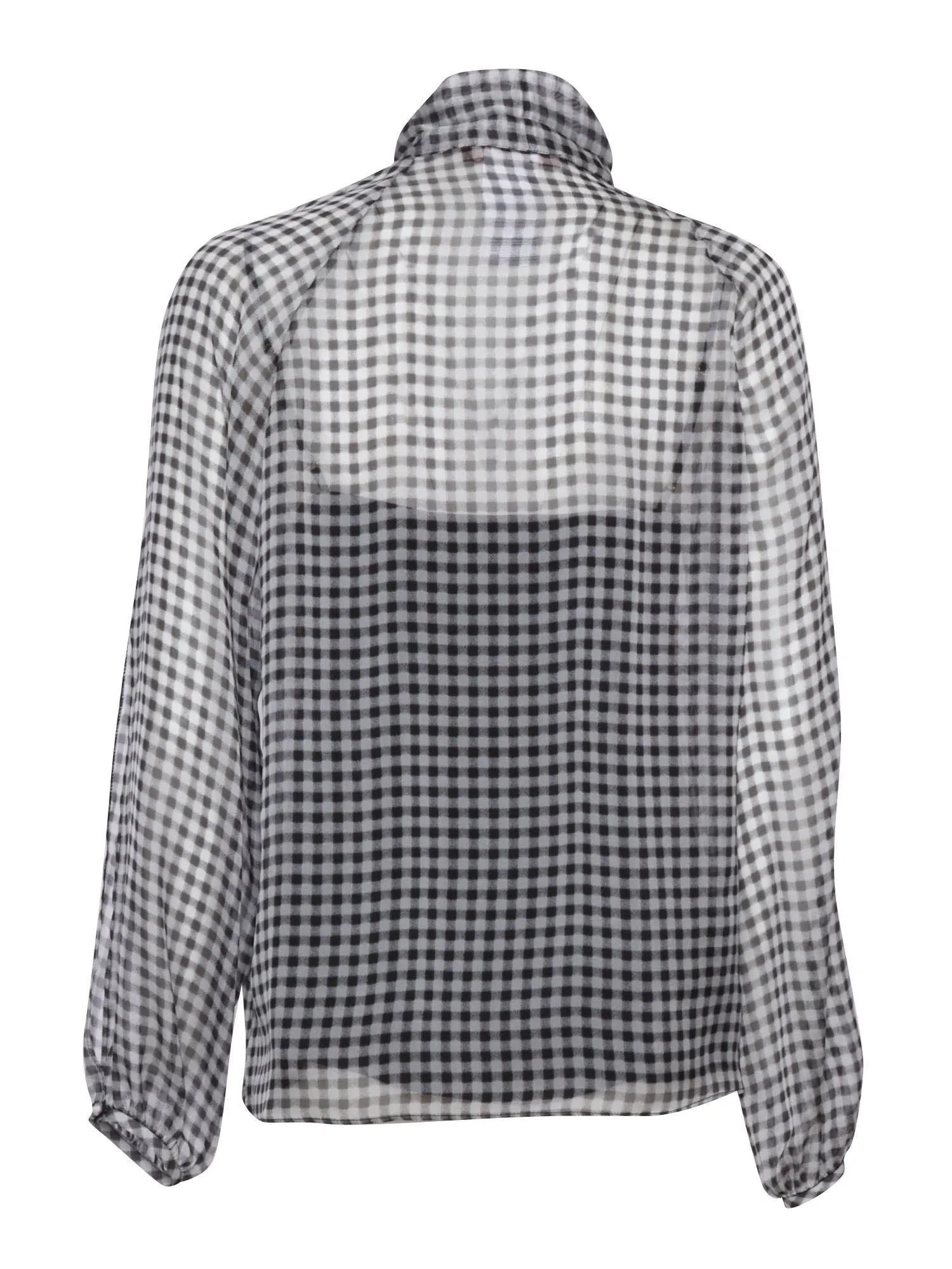 Max Mara Studio  |Gingham Casual Style Silk Long Sleeves Office Style