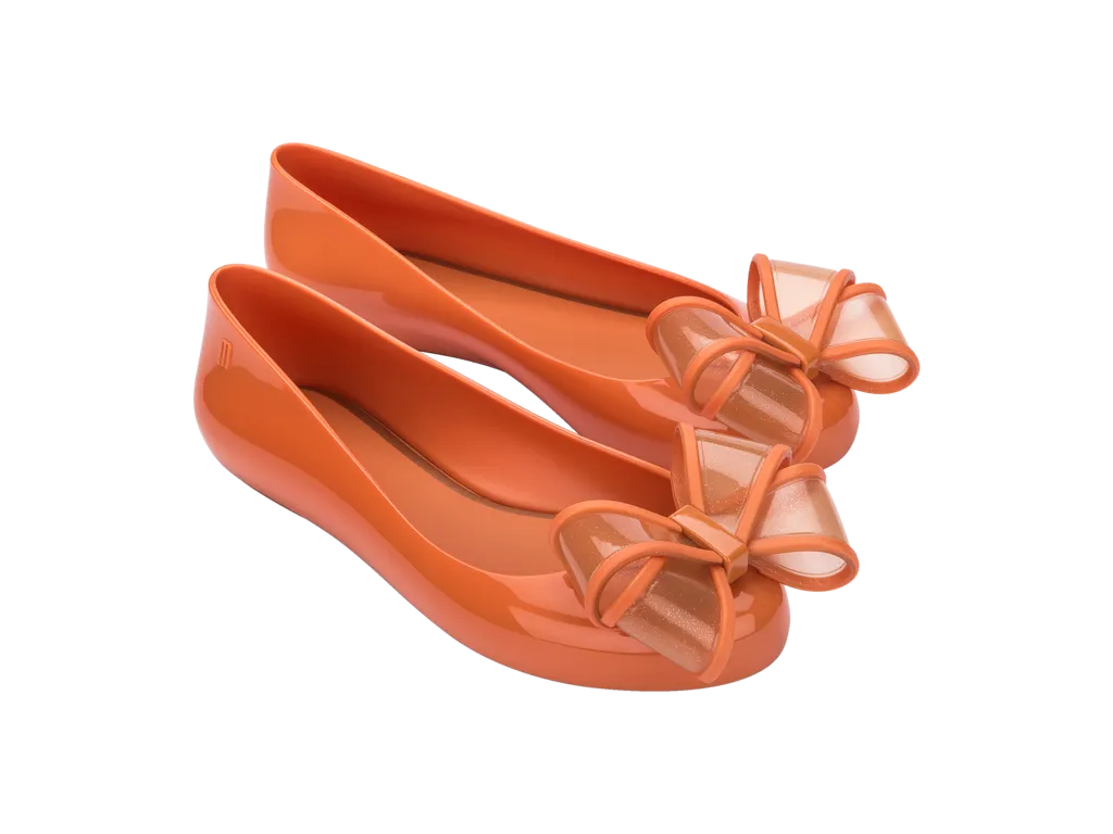 Melissa Sweet Love VI AD Orange Gold Ballerinas